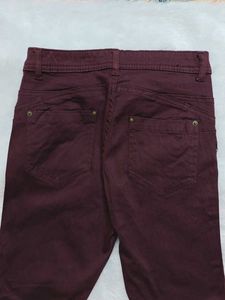 Maroon Trouser/Jeans