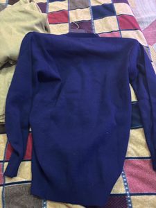 Navy Blue V-Neck Sweater