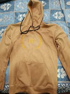 Brown Graphic Print Hoodie
