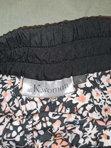Active Wear Pink Flower Skort