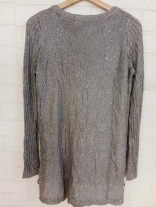 Sparkly Grey Long Sleeve Top
