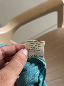 Teal Button-Down Dress