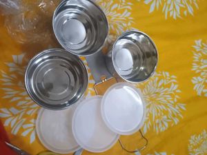 New Unused 3 Piece Air Tight Tiffin