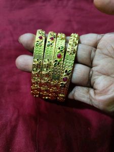 Golden Daily Wear 4bangle Set