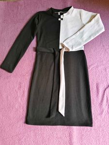 Two-Tone Midi Dress