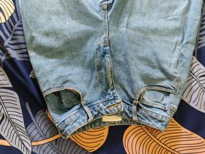 Blue Denim Baggy Jeans