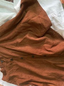 Shein Brown Corduroy Skirt