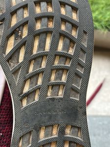 maroon sneakers
