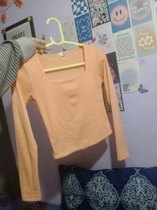 Peach Long Sleeve Top
