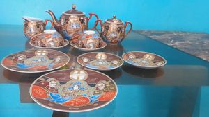 Vintage Japanese Tea Set Of 11 Piece
