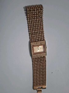 Guess Gold Beaded Bracelet Watch