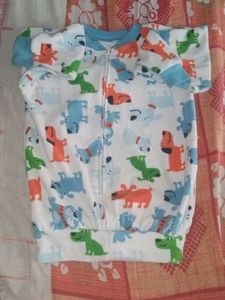Cute Dog Print Baby Romper