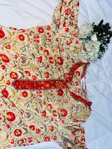 Floral Print Kurta