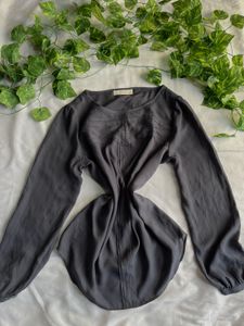 LOFT Women’s Grey Long-Sleeve Top