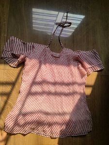 Striped Off-Shoulder Top