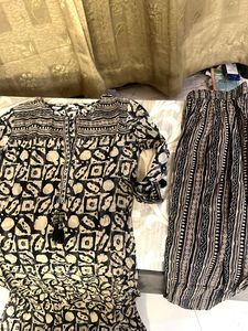 Printed Kurta with Palazzo Pants