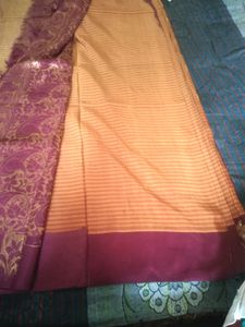 Double Colour Rashme Saree