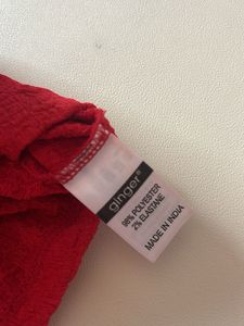 Red Crop Top | Ginger Lifestyle | Worn Once