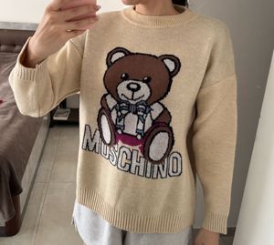 Moschino Teddy Bear Oversized Knit Sweater