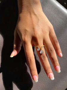 Diamond Heart Anti Tarnish Ring