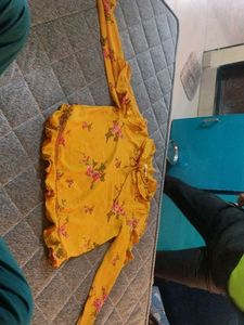 Floral Yellow Top