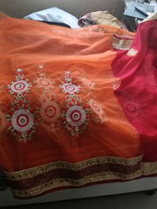 Elegant Embroidered Saree