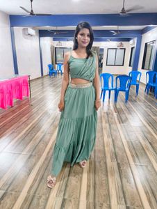 Elegant Green Lehenga Set