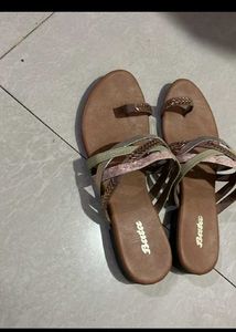 Bata Thong Sandals - Braided Detail