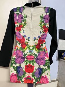 Korean Floral Printed Designer One Piece