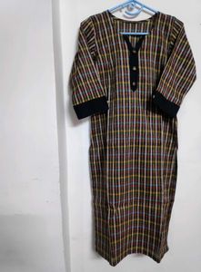 New Unused Stylish Plaid Kurta