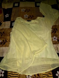 Yellow Sheer Top