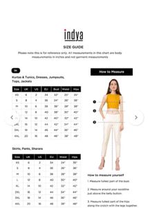 Indya A Line V Neck Kurta Cum Dress