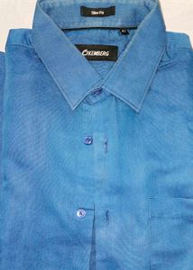 Oxemberg Slim Fit Blue Shirt