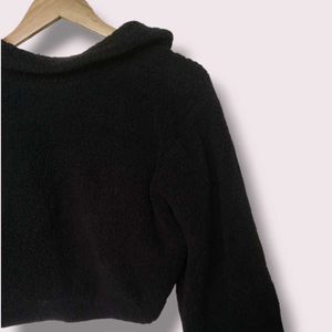Warm Cropped Black Jacket