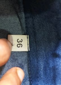 Denim dress with belt