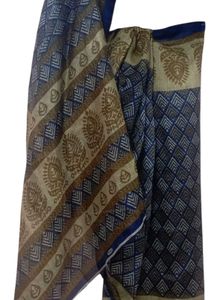 Elegant Blue Printed Saree