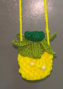 Pineapple Crochet Mini Airpords Cover&case