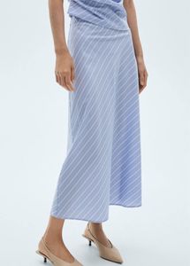 Striped Midi Skirt