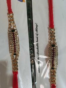 Heavy Diamond Work Rakhi 💎