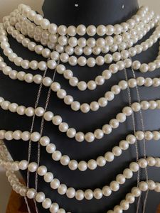 White Pearl Body Chain