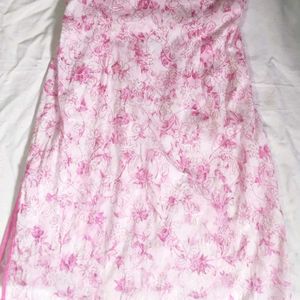 Pink Floral Kurta