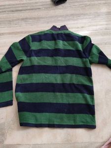Striped Fleece Pullover