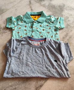 Pink & Blue T-Shirts 2-4yrs