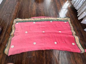 Elegant Pink Ombre Embroidered Saree