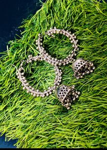Oxidised Big Jhumka