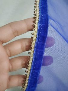 Embroidered Blue Dupatta