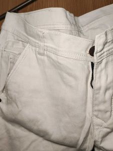 White Straight Leg Jeans