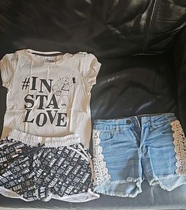 Shorts Combo With Tee (No Denim Short)