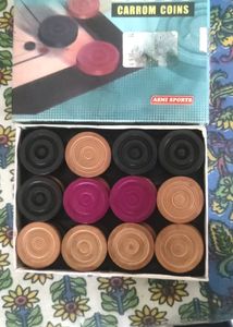 Premium Wooden Carrom Board Coins / Pawns