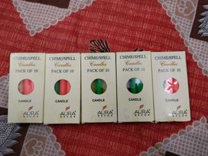 Aura Decor Chime/Spell Candles Multicolour (J)